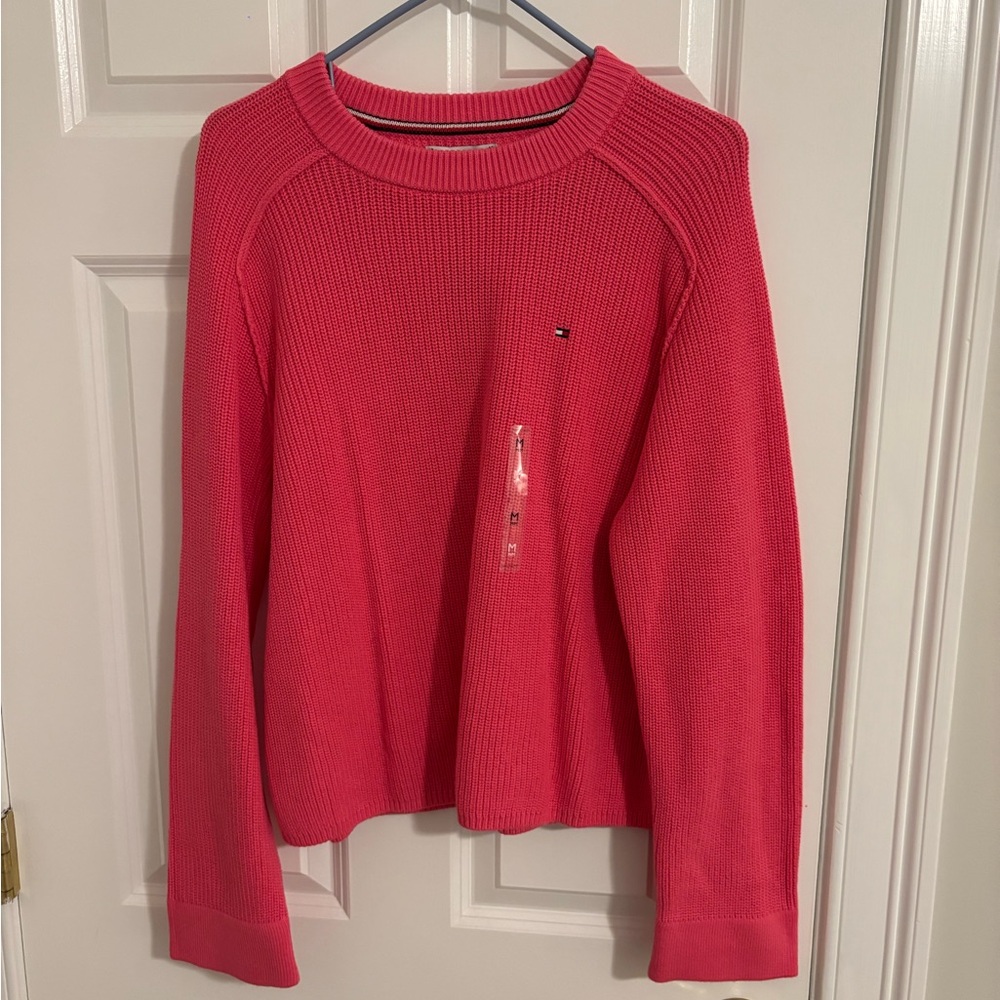 Tommy Hilfiger Vibrant Pink Knit Sweater